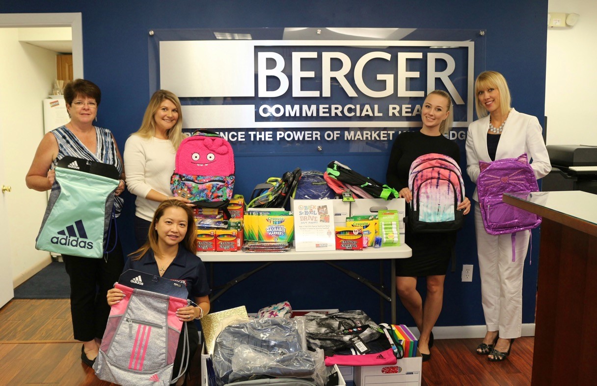 Berger Commercial Realty Back to School Drive