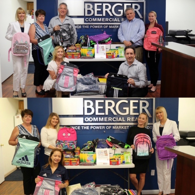 Berger Commercial Realty Collects Supplies For  Children’s Diagnostic & Treatment Center’s Back To School Drive