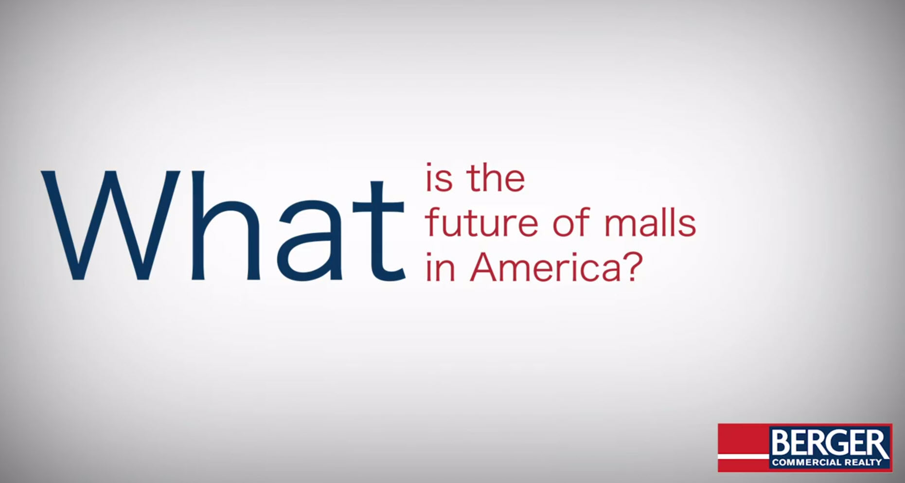 What is the Future of Malls in America?