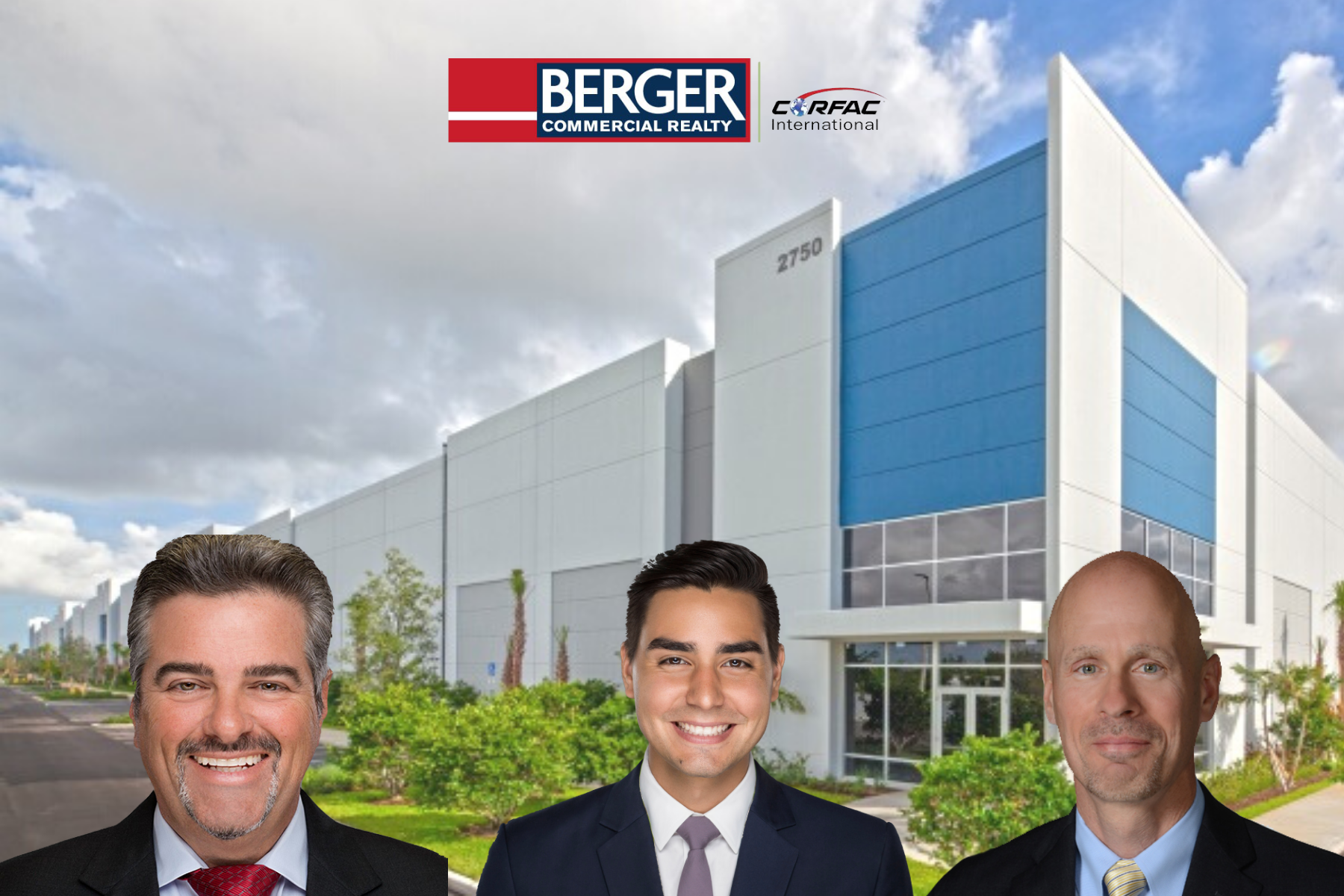 Berger Commercial Realty’s Joe Byrnes, Keith Graves, CCIM & John Forman Welcome 97,000-SF Tenant To Bridge Point 595