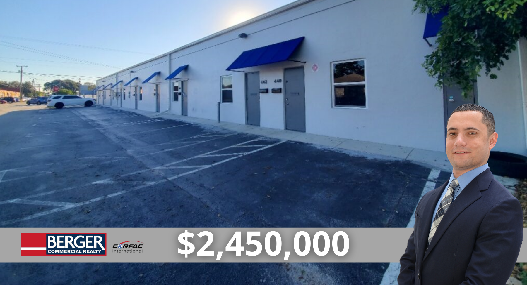 Berger Commercial Realty’s Jordan Beck Reps Buyer In Purchase Of Oakland Park Small Bay Warehouse