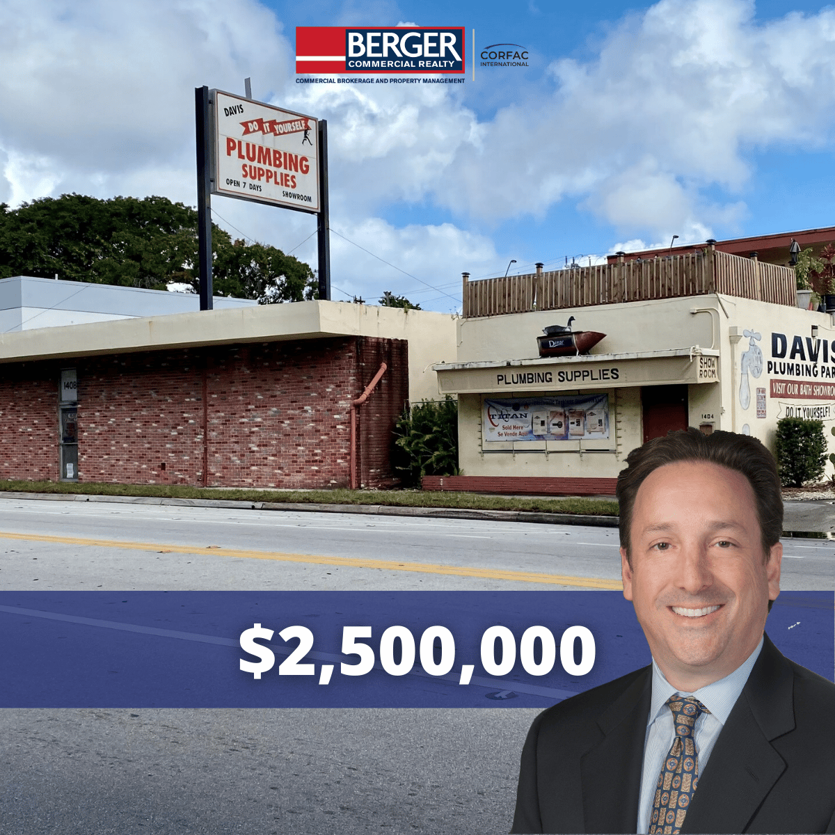 Berger Commercial Realty’s Lawrence Oxenberg Negotiates Sale Of Davis Plumbing Property Portfolio