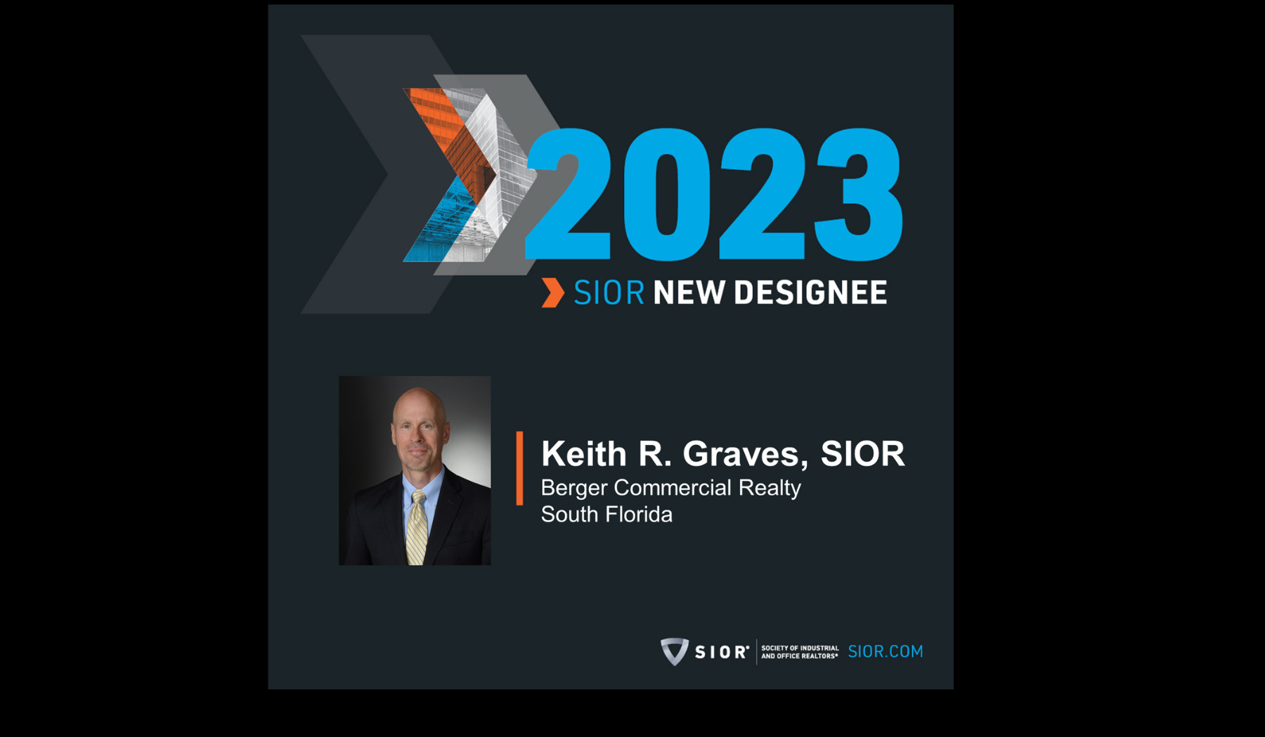 Keith Berger Ruf Senior Vice President, Keith R. Graves, Earns SIOR Designation ...