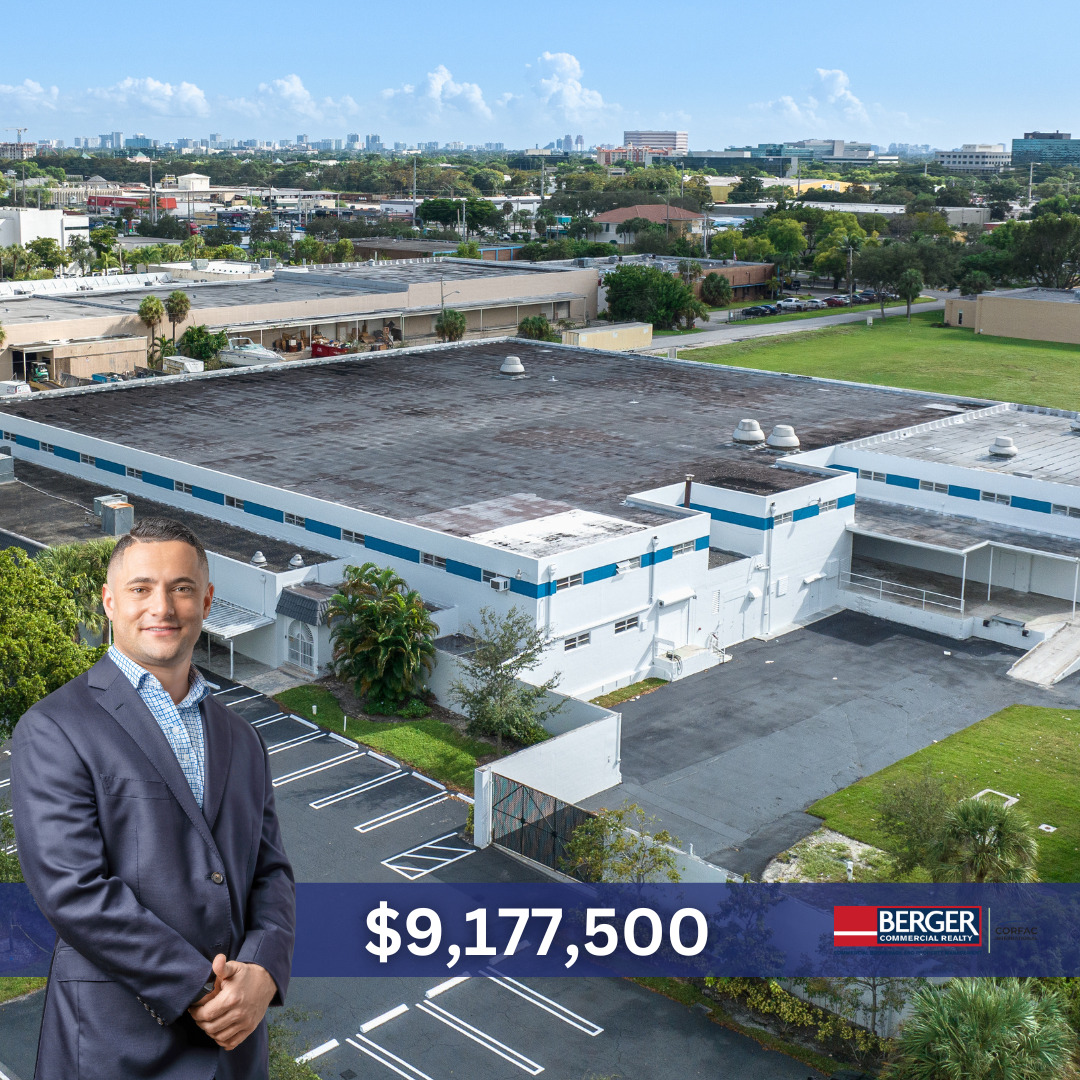 Berger Commercial Realty’s Jordan Beck Reps Buyer In $9.2 Million Industrial Property Purchase