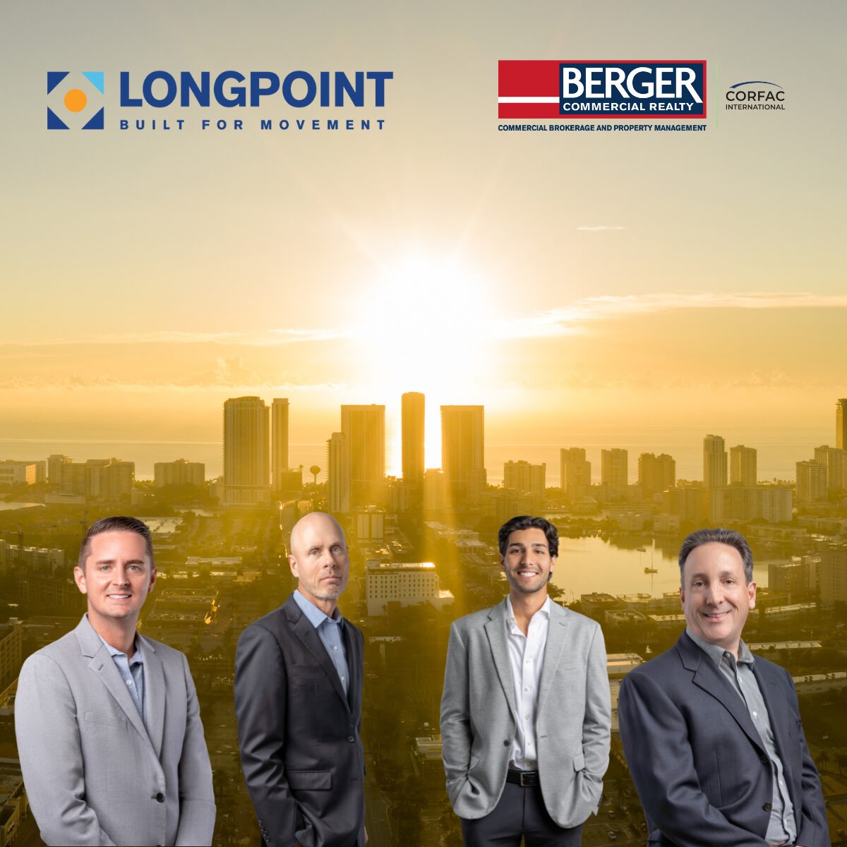 Longpoint Partners Names Berger Commercial Realty  Exclusive Leasing Representative  For 425,000 SF Broward Industrial Building Portfolio